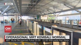 VIDEO: Operasional MRT Jakarta Kembali Normal
