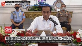 VIDEO: Jokowi Singgung Lambatnya Realisasi Anggaran Covid-19