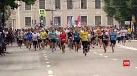 VIDEO: 25 Ribu Pelari Ikut Lomba Marathon di Masa Pandemi