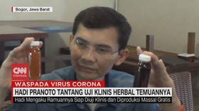 VIDEO: Hadi Pranoto Tantang Uji Klinis Obat Corona Temuannya