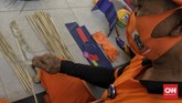 FOTO: Ondel-ondel Limbah Plastik Sambut 17-an Ondel-ondel tersebut dibuat dari limbah plastik, dengan warna-warni yang membuat penampilan warisan budaya Betawi itu terlihat lebih meriah.