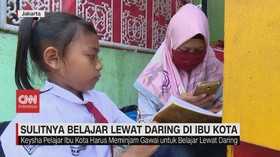 VIDEO: Sulitnya Belajar Lewat Online di Ibu Kota