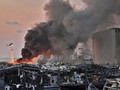Kebakaran Hebat Terjadi di Lokasi Ledakan Beirut, Libanon