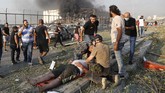 FOTO: Pasca Ledakan Besar di Libanon Ledakan besar terjadi di ibu kota Beirut, Libanon pada Selasa (4/8) petang di sebuah gudang penyimpanan 2.750 ton amonium nitrat yang berdaya ledak tinggi.