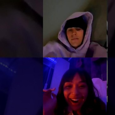 Bikin Iri, Selebgram Lula Lahfah Live IG Bareng Justin Bieber