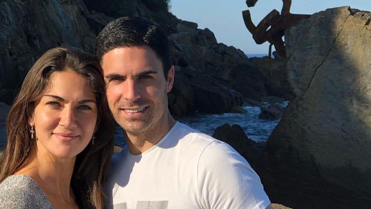 Mikel Arteta dan Istri