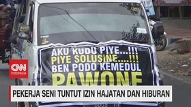 VIDEO: Ratusan Pekerja Seni Tuntut Kegiatan Seni Dibuka Lagi
