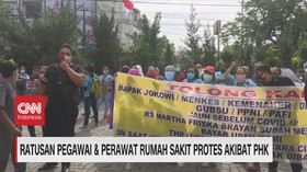 VIDEO: Ratusan Pegawai & Perawat Protes Akibat PHK