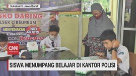 VIDEO: Siswa Menumpang Belajar di Kantor Polisi