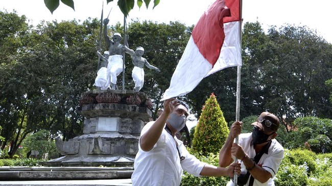 FOTO: Warna-warni Persiapan HUT ke-75 RI di Masa Pandemi