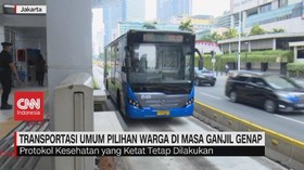 VIDEO: Transportasi Umum Pilihan Warga di Masa Ganjil-Genap