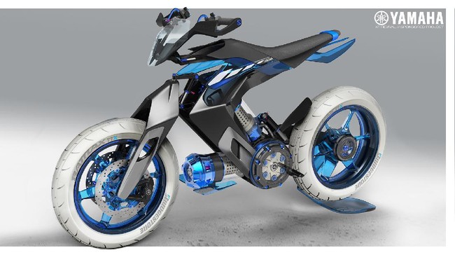 XT500 H20 merupakan imajinasi Yamaha atas motor masa depan pada 2025.