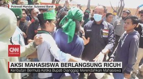 VIDEO: Demo Mahasiswa di Polewali Mandar Berlangsung Ricuh
