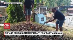 VIDEO: Dugaan Pembakaran Limbah APD di Pemakaman