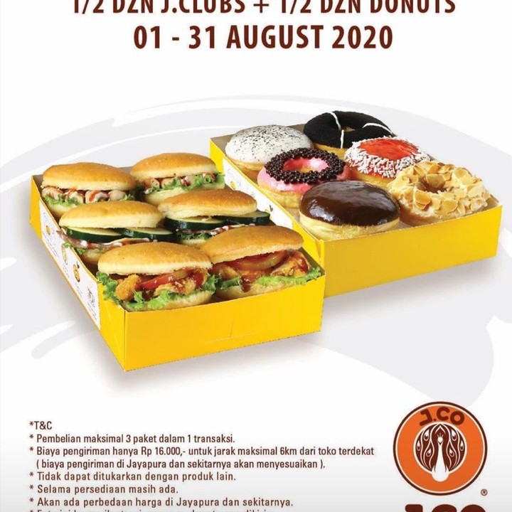 <p>Untuk Bunda pecinta donat Jco, pastinya jangan terlewat untuk menikmati promo ini ya. Berlaku dari 1 hingga 31 Agustus 2020.</p>