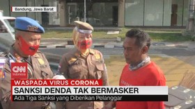VIDEO: Sanksi Denda bagi Warga Tak Bermasker