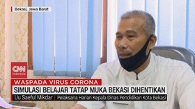 VIDEO: Simulasi Belajar Tatap Muka Bekasi Dihentikan