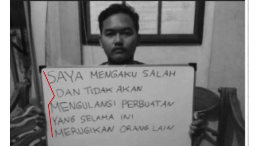 Analisa tulisan tangan GIlang Bungkus 1 oleh Deborah (detikcom)
