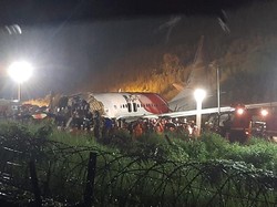 Video Pesawat di India Terbelah Dua Akibat Tergelincir