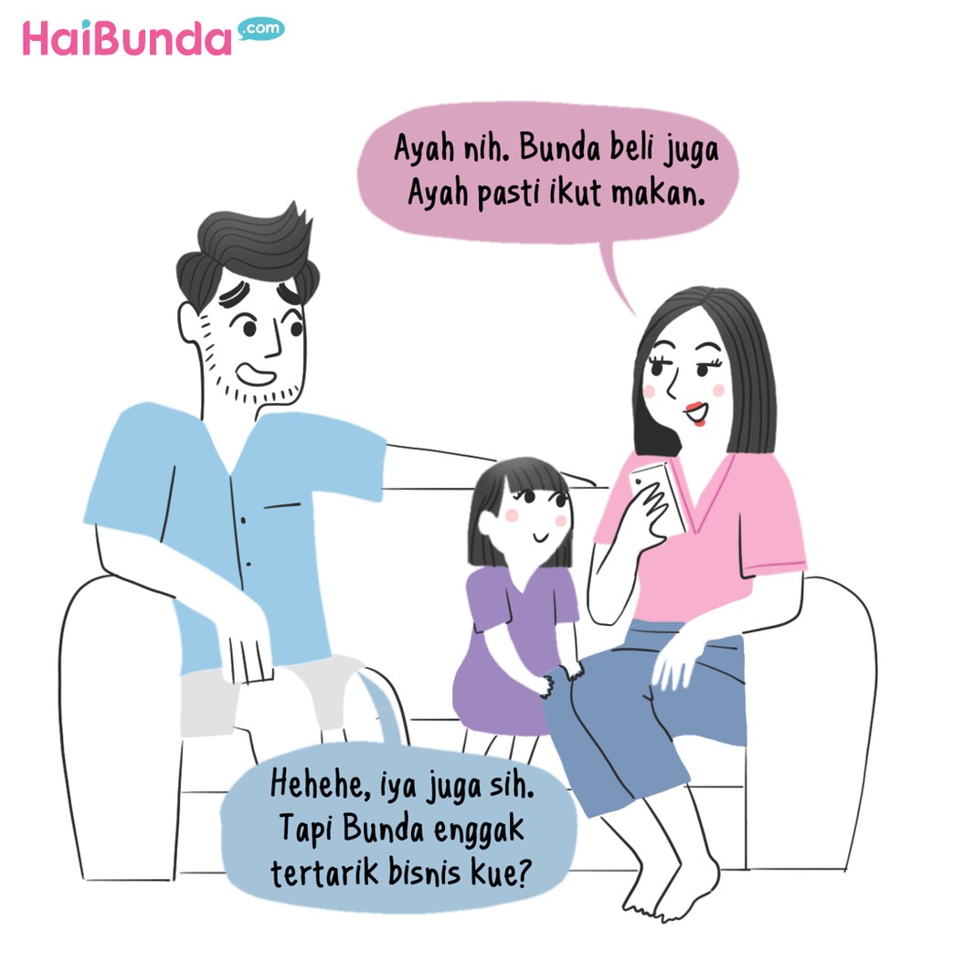 Kakak dan Bunda bisnis kue