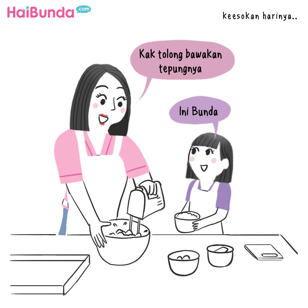 Kakak dan Bunda bisnis kue