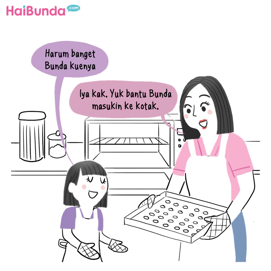Kakak dan Bunda bisnis kue