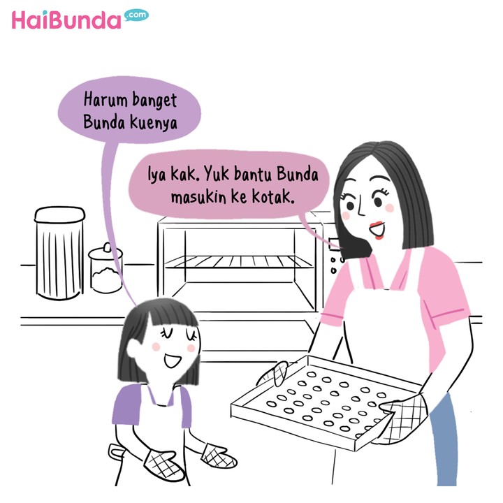 Kakak dan Bunda bisnis kue