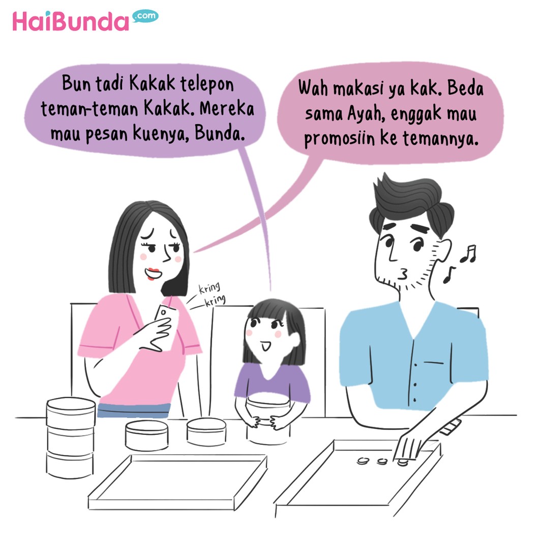 Kakak dan Bunda bisnis kue