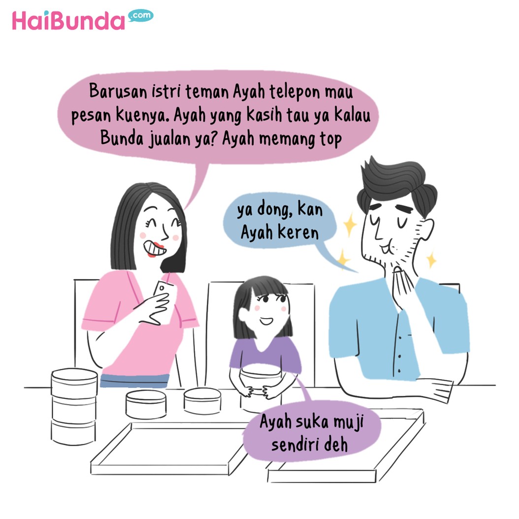 Kakak dan Bunda bisnis kue