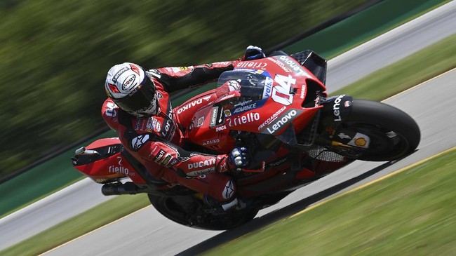Pembalap Ducati Andrea Dovizioso ke puncak klasemen sementara MotoGP 2020 usai balapan MotoGP San Marino 2020.