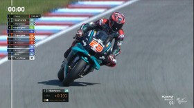 VIDEO: Detik-detik Quartararo Kecelakaan Kejar Waktu Zarco