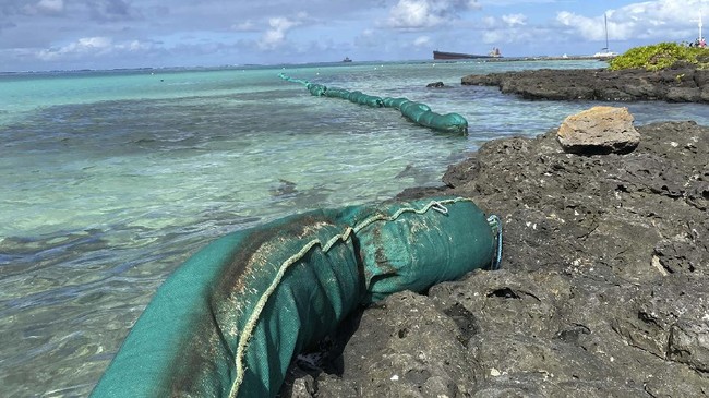 Otoritas setempat mengumumkan darurat lingkungan Laut Mauritius akibat tumpahan minyak. Aktivis menyebut insiden ini mengancam kondisi ekologis di sekitar area.