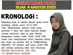 Warga Gresik Hilang Diduga Diculik Mantan Sepulang Kerja