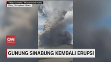 VIDEO: Gunung Sinabung Kembali Erupsi Muntahkan Hujan Debu