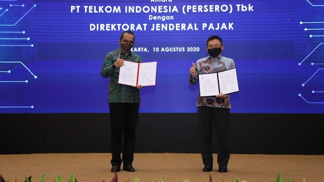 Ditjen Pajak menggandeng PT Telekomunikasi Indonesia (Persero) Tbk atau Telkom untuk mengembangkan integrasi data perpajakan.