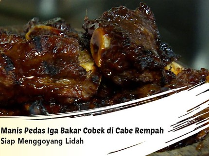 Manis Pedas Iga Bakar Cobek di Cabe Rempah Siap Menggoyang Lidah