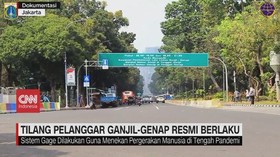 VIDEO: Tilang Pelanggar Ganjil Genap Resmi Berlaku