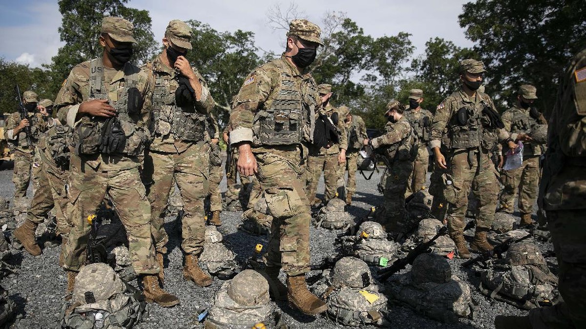 FOTO: Laga Taruna Akademi Militer West Point saat Pandemi