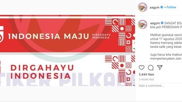 Aa Gym Bicara Salib di Spanduk HUT RI, Netizen: Kalimatnya Bikin Adem