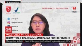 VIDEO: BPOM: Tidak Ada Klaim Jamu Dapat Bunuh Covid-19