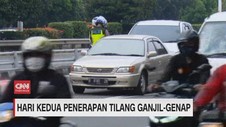 VIDEO: Hari Kedua Penerapan Tilang Ganjil-Genap