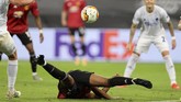 FOTO: MU Ditolong Penalti untuk Tekuk Copenhagen Manchester United harus bersusah payah mengalahkan Copenhagen untuk meraih tiket semifinal Liga Europa, Selasa (11/8).