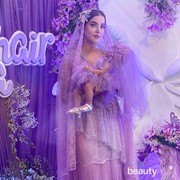 Serba Ungu, Mewahnya Acara Akikah Putri Tasya Farasya