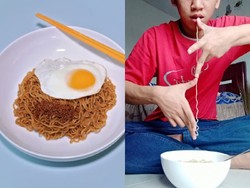 Netizen Ini Senang Ukur Panjang Mie Instan Pakai Jengkal Tangan