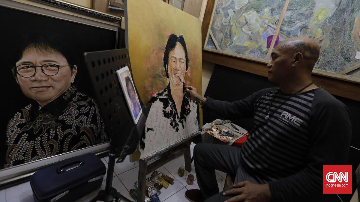 FOTO: Galeri Seni Rupa di Tengah Pasar Gembrong Baru