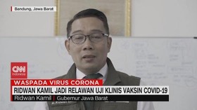 VIDEO: Ridwan Kamil Jadi Relawan Uji Klinis Vaksin Covid-19