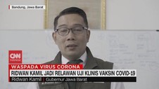 VIDEO: Ridwan Kamil Jadi Relawan Uji Klinis Vaksin Covid-19