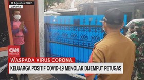 VIDEO: Keluarga Positif Covid-19 Menolak Dijemput Petugas