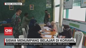 VIDEO: Siswa Menumpang Belajar di Koramil Demi Wifi Gratis