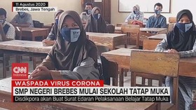 VIDEO: SMP Negeri Brebes Mulai Sekolah Tatap Muka